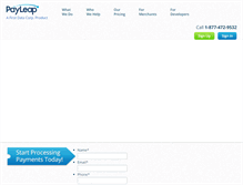 Tablet Screenshot of payleap.com